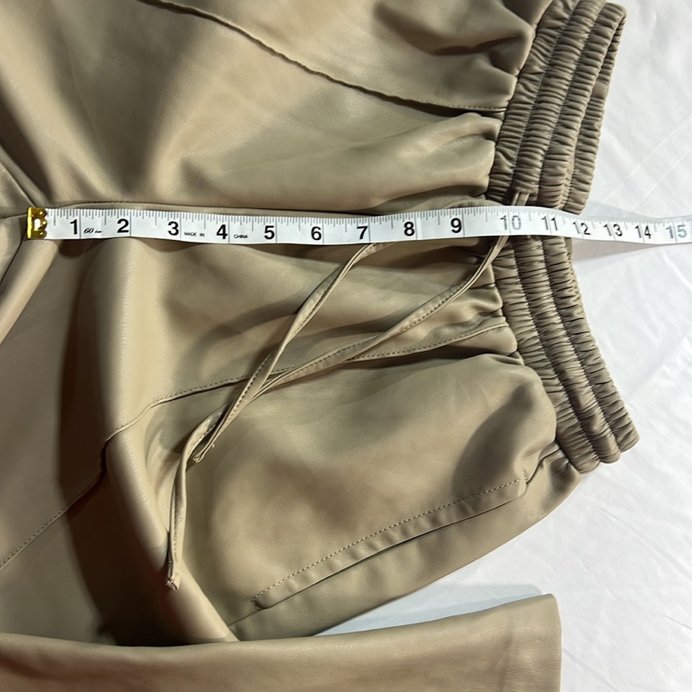 River island faux leather wide leg pull on pants size 6 - Picture 8 of 10